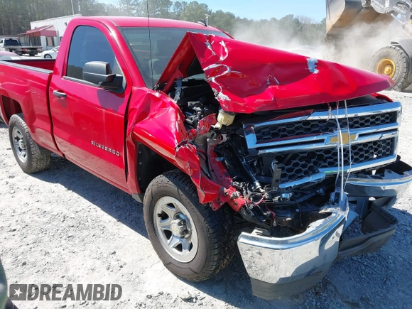 2014 Chevrolet Silverado 1500 Work Truck with VIN 1GCNCPEH6EZ300701, listed as a IAAI auction lot 41824107 with 75,956 mi miles. Bid and sale history available at carsss.com. Image 1.