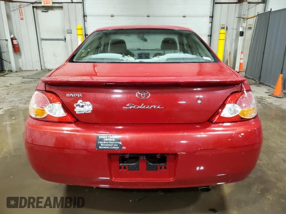 2003 Toyota Solara SE with VIN 2T1CE22P43C025496, listed as a Copart auction lot 89157825 with 104,722 mi miles and Salvage Title. Bid and sale history available at carsss.com. Image 6.