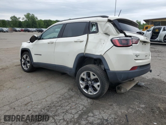 2020 Jeep Compass Limited with VIN 3C4NJDCBXLT221328, listed as a Copart auction lot 61133605 with 70,338 mi miles and Salvage title. Bid and sale history available at DreamBid. Image 2.