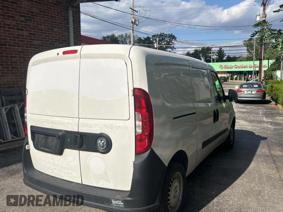 2019 Ram ProMaster City Cargo Tradesman with VIN ZFBHRFAB1K6N53481, listed as a Copart auction lot 75307494 with 120,874 mi miles and Clean Title. Bid and sale history available at DreamBid. Image 4.