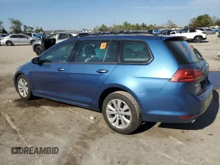 2017 Volkswagen Golf SportWagen S with VIN 3VW017AU2HM531567, listed as a Copart auction lot 47371705 with 107,178 mi miles and Salvage Title. Bid and sale history available at carsss.com. Image 2.