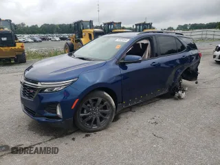 2023 Chevrolet Equinox RS with VIN 3GNAXMEG3PS109141, listed as a Copart auction lot 58926055 with 38,834 mi miles and Salvage title. Bid and sale history available at DreamBid. Image 1.