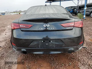 2018 Infiniti Q60 Sport with VIN JN1EV7EK5JM340008, listed as a Copart auction lot 59180555 with 65,856 mi miles and Salvage title. Bid and sale history available at DreamBid. Image 6.