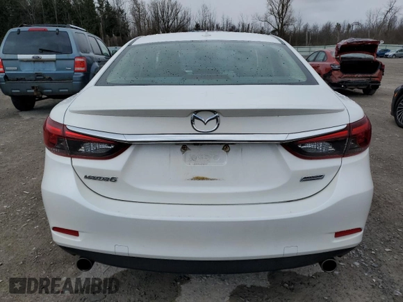 2016 Mazda 6 i Grand Touring with VIN JM1GJ1W50G1459487, listed as a Copart auction lot 50358655 with 62,626 mi miles and Salvage Title. Bid and sale history available at DreamBid. Image 6.