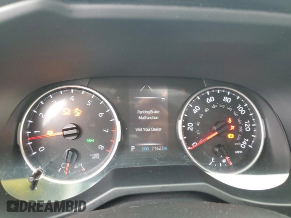 2021 Toyota RAV4 XLE Premium with VIN JTMA1RFV0MD074834, listed as a Copart auction lot 58466965 with 71,623 mi miles and Salvage title. Bid and sale history available at DreamBid. Image 9.