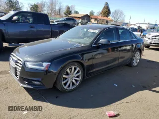 2013 Audi A4 Premium Plus with VIN WAUFFAFL1DA168100, listed as a Copart auction lot 46716045 with 135,639 mi miles and Salvage Title. Bid and sale history available at carsss.com. Image 1.