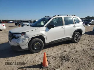 2025 Subaru Forester with VIN JF2SLDAC7SH409814, listed as a Copart auction lot 47240535 with 1,308 mi miles and Salvage title. Bid and sale history available at DreamBid. Image 1.