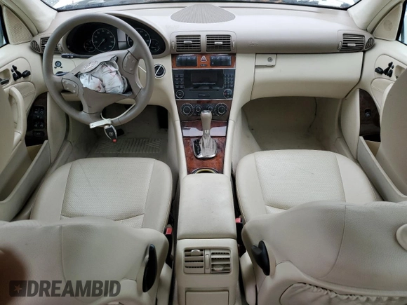 2007 Mercedes-Benz C with VIN WDBRF87J67F844780, listed as a Copart auction lot 49582225 with Not Provided miles and Salvage Title. Bid and sale history available at DreamBid. Image 8.