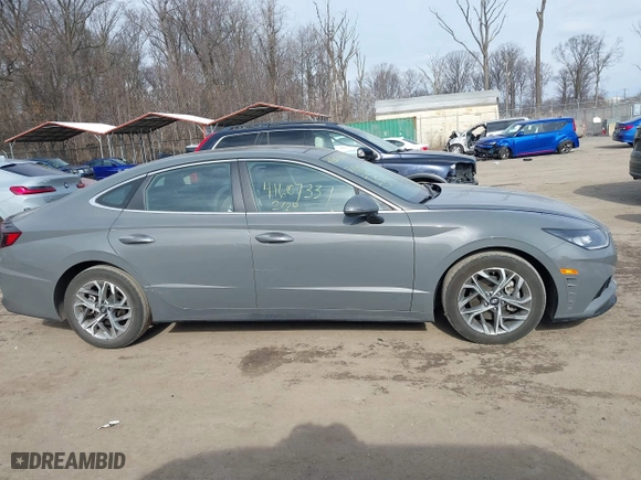 2022 Hyundai Sonata SEL with VIN KMHL14JA6NA224833, listed as a IAAI auction lot 41607337 with 56,663 mi miles. Bid and sale history available at carsss.com. Image 13.