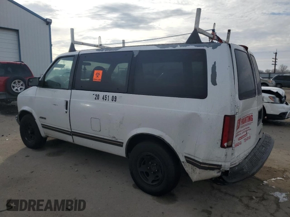 1997 Chevrolet Astro z VIN 1GNDM19W4VB157925, wystawiony jako Copart lot #84484824 z przebiegiem Nie podano mil oraz Szkoda całkowita • Salvage title. Historia ofert i sprzedaży dostępna na DreamBid. Obrazek 2.