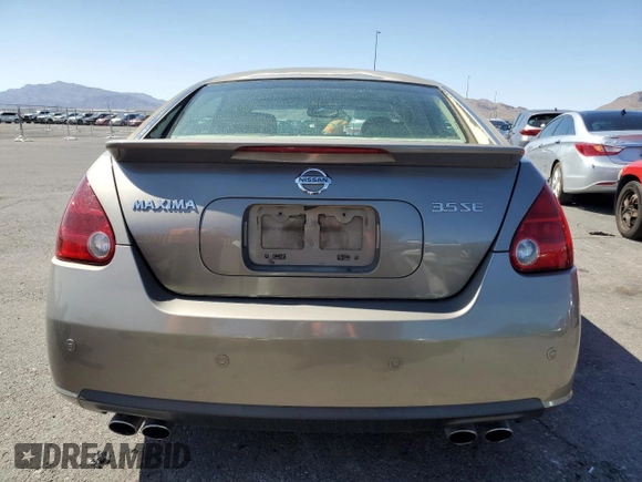 2007 Nissan Maxima SE with VIN 1N4BA41E27C843302, listed as a Copart auction lot 61509925 with 139,838 mi miles and Clean title. Bid and sale history available at DreamBid. Image 6.