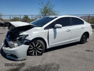 2015 Honda Civic EX-L z VIN 19XFB2F92FE230841, wystawiony jako Copart lot #57354205 z przebiegiem 183 670 mil mil oraz Szkody całkowita. Historia ofert i sprzedaży dostępna na DreamBid. Obrazek 1.