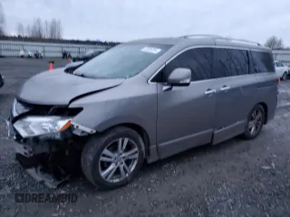 2013 Nissan Quest SV with VIN JN8AE2KP0D9070017, listed as a Copart auction lot 85955394 with 109,949 mi miles and Salvage Title. Bid and sale history available at carsss.com. Image 1.