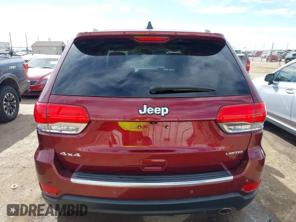 2019 Jeep Grand Cherokee Limited with VIN 1C4RJFBG8KC786522, listed as a IAAI auction lot 41481426 with 33,569 mi miles and . Bid and sale history available at DreamBid. Image 16.