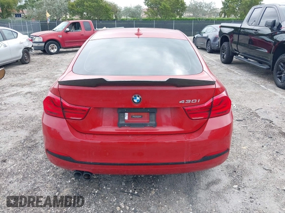 2019 BMW 4 Series 430i with VIN WBA4J1C52KBM16194, listed as a IAAI auction lot 41985890 with 74,788 mi miles and . Bid and sale history available at carsss.com. Image 17.