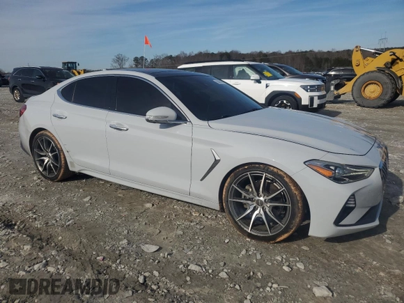 2020 Genesis G70 2.0T with VIN KMTG44LA8LU045281, listed as a Copart auction lot 88885995 with 68,222 mi miles and Salvage title. Bid and sale history available at DreamBid. Image 4.