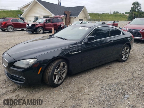 2013 BMW 6 Series 650i with VIN WBAYM9C52DDW20346, listed as a Copart auction lot 68133324 with 74,313 mi miles and Clean Title. Bid and sale history available at carsss.com. Image 1.