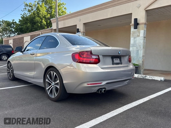 2015 BMW 2 Series 228i with VIN WBA1F5C59FV257027, listed as a Copart auction lot 62222855 with 113,383 mi miles and Clean title. Bid and sale history available at DreamBid. Image 3.