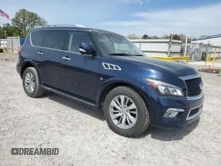2017 Infiniti QX80 with VIN JN8AZ2NF8H9644229, listed as a Copart auction lot 50521545 with 141,122 mi miles and Salvage Title. Bid and sale history available at carsss.com. Image 4.