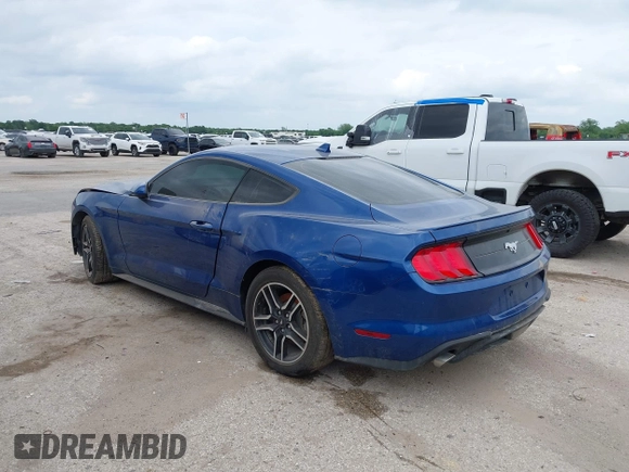 2022 Ford Mustang EcoBoost with VIN 1FA6P8TH9N5148895, listed as a IAAI auction lot 38824725 with 19,889 mi miles. Bid and sale history available at carsss.com. Image 3.