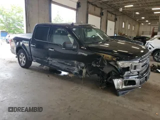 2019 Ford F-150 XL with VIN 1FTEW1EPXKKE15382, listed as a Copart auction lot 61349905 with 92,704 mi miles and Salvage title. Bid and sale history available at DreamBid. Image 4.