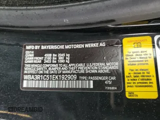 2014 BMW 4 Series 435i with VIN WBA3R1C51EK192909, listed as a Copart auction lot 44700155 with 104,506 mi miles and Salvage Title. Bid and sale history available at carsss.com. Image 12.