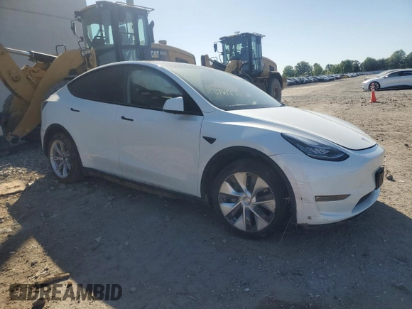 2023 Tesla Model Y Long Range with VIN 7SAYGDEE3PF614078, listed as a Copart auction lot 54539645 with 39,194 mi miles and Salvage Title. Bid and sale history available at DreamBid. Image 4.
