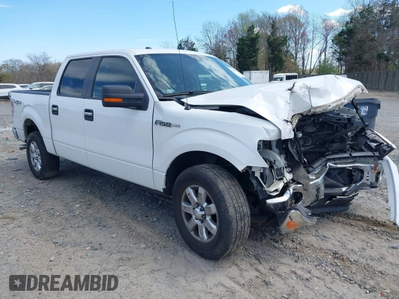 2013 Ford F-150 XL with VIN 1FTFW1EF7DKD34810, listed as a IAAI auction lot 41919083 with 158,531 mi miles. Bid and sale history available at carsss.com. Image 1.