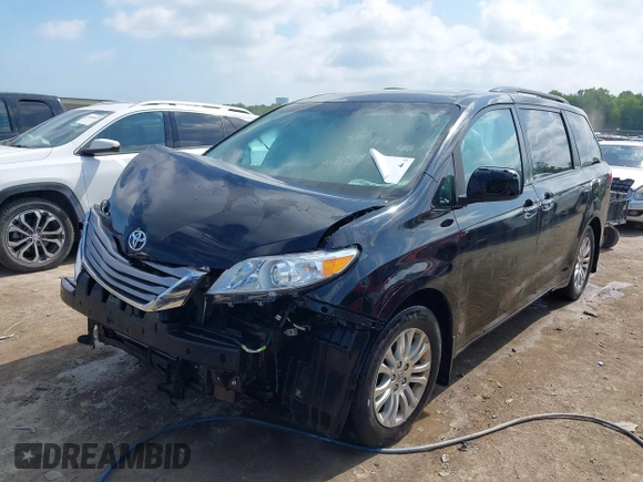 2017 Toyota Sienna XLE Auto Access Seat with VIN 5TDYZ3DC6HS875509, listed as a IAAI auction lot 42367524 with 169,345 mi miles and . Bid and sale history available at DreamBid. Image 2.