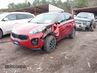 2018 Kia Sportage EX with VIN KNDPNCAC9J7404806, listed as a IAAI auction lot 41575137 with 62,261 mi miles and . Bid and sale history available at carsss.com. Image 2.