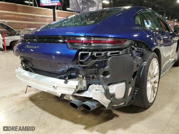 2020 Porsche Panamera 4 E-Hybrid with VIN WP0AE2A79LL132691, listed as a Copart auction lot 43825324 with 35,440 mi miles. Bid and sale history available at carsss.com. Image 14.