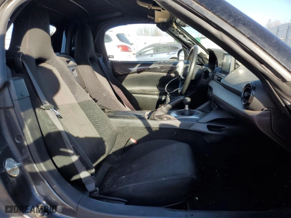 2017 Mazda MX-5 Miata Club with VIN JM1NDAC70H0123852, listed as a Copart auction lot 47812105 with 54,259 mi miles and Salvage Title. Bid and sale history available at carsss.com. Image 10.