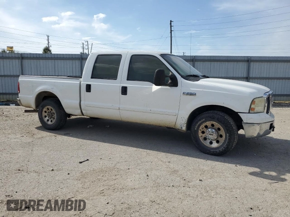 2006 Ford Super Duty F-250 XL with VIN 1FTSW20506ED86459, listed as a Copart auction lot 75339814 with 143,371 mi miles and Salvage Title. Bid and sale history available at carsss.com. Image 4.