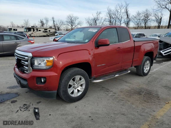 2015 GMC Canyon 2WD with VIN 1GTH5BE34F1184901, listed as a Copart auction lot 84848814 with 87,882 mi miles and Salvage Title. Bid and sale history available at carsss.com. Image 1.
