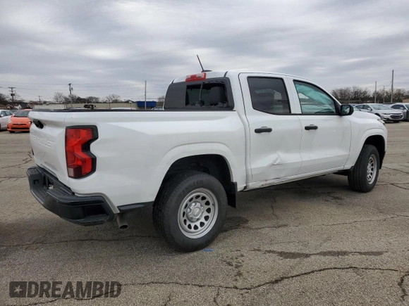 2024 Chevrolet Colorado 2WD Work Truck with VIN 1GCGSBEC8R1132891, listed as a Copart auction lot 46445545 with 3,588 mi miles and Salvage Title. Bid and sale history available at DreamBid. Image 3.