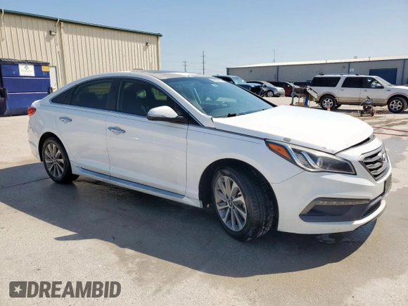 2016 Hyundai Sonata Sport with VIN 5NPE34AF2GH304273, listed as a Copart auction lot 52650515 with Not Provided miles and Salvage Title. Bid and sale history available at DreamBid. Image 4.