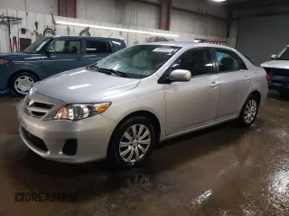 2012 Toyota Corolla L with VIN 2T1BU4EE8CC762642, listed as a Copart auction lot 46004845 with 80,633 mi miles and Salvage Title. Bid and sale history available at carsss.com. Image 1.