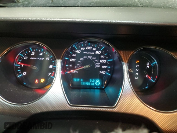 2012 Ford Taurus SHO with VIN 1FAHP2KT6CG138628, listed as a Copart auction lot 46219235 with 131,998 mi miles and Salvage title. Bid and sale history available at DreamBid. Image 9.