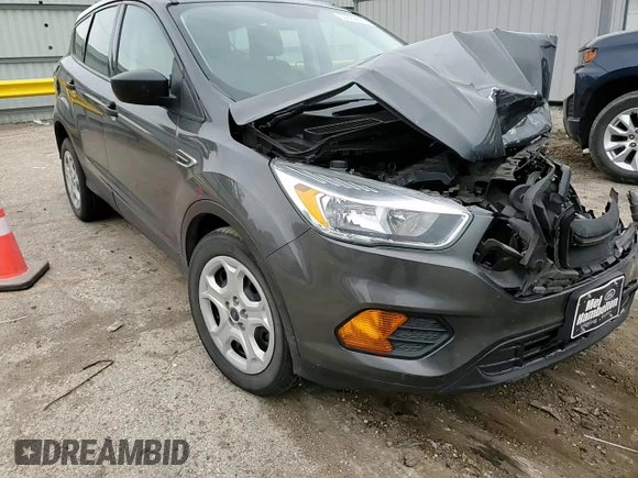2017 Ford Escape S with VIN 1FMCU0F7XHUC34314, listed as a Copart auction lot 55633695 with Not provided miles and Salvage title. Bid and sale history available at DreamBid. Image 14.