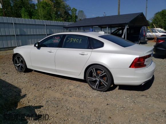 2020 Volvo S90 R-Design with VIN LVYA22MT2LP154745, listed as a Copart auction lot 49153043 with 23,451 mi miles. Bid and sale history available at carsss.com. Image 2.