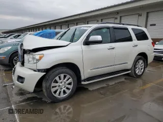 2015 Toyota Sequoia Platinum with VIN 5TDDW5G16FS125702, listed as a Copart auction lot 43027114 with 76,670 mi miles. Bid and sale history available at carsss.com. Image 1.