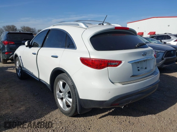 2011 Infiniti FX35 with VIN JN8AS1MW4BM734210, listed as a IAAI auction lot 41733759 with 170,862 mi miles. Bid and sale history available at carsss.com. Image 3.