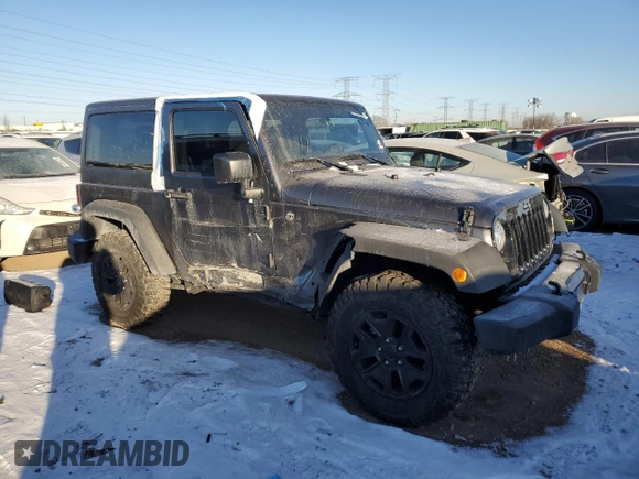 2017 Jeep Wrangler Willys Wheeler with VIN 1C4AJWAG2HL638213, listed as a Copart auction lot 88121675 with 62,760 mi miles and Salvage Title. Bid and sale history available at DreamBid. Image 4.