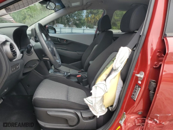 2020 Hyundai Kona SEL with VIN KM8K22AA6LU408775, listed as a Copart auction lot 50141055 with 22,278 mi miles and Non Repairable. Bid and sale history available at carsss.com. Image 7.