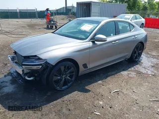 2023 Genesis G70 2.0T with VIN KMTG34TA2PU121151, listed as a IAAI auction lot 42425161 with 19,646 mi miles and . Bid and sale history available at DreamBid. Image 17.