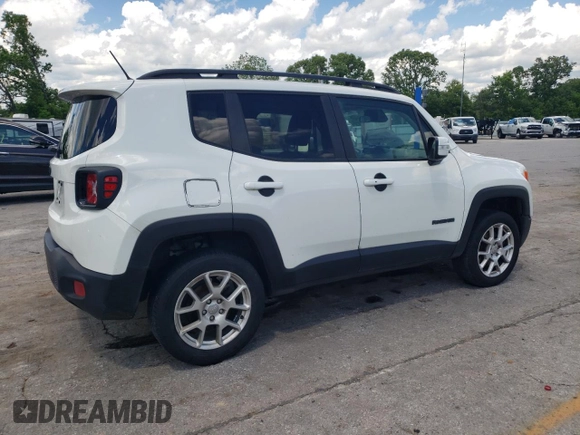 2017 Jeep Renegade Latitude with VIN ZACCJBBB0HPE65744, listed as a Copart auction lot 56294775 with 161,187 mi miles and Salvage title. Bid and sale history available at DreamBid. Image 3.