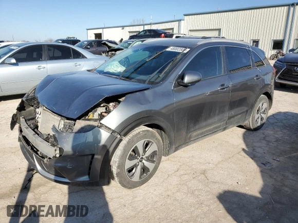2017 Kia Niro LX with VIN KNDCB3LC8H5092455, listed as a Copart auction lot 48002805 with 107,217 mi miles and Salvage Title. Bid and sale history available at carsss.com. Image 1.