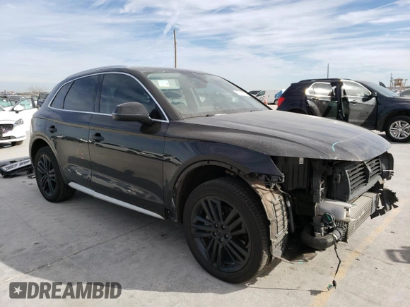 2018 Audi Q5 Premium Plus with VIN WA1BNAFY2J2137003, listed as a Copart auction lot 37217023 with 54,105 mi miles. Bid and sale history available at carsss.com. Image 4.