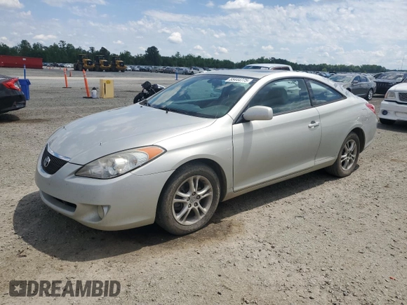 2005 Toyota Solara SE z VIN 4T1CE38P45U981916, wystawiony jako Copart lot #55444775 z przebiegiem 240 339 mil mil oraz Szkoda całkowita • Salvage title. Historia ofert i sprzedaży dostępna na DreamBid. Obrazek 1.
