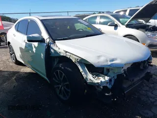 2017 Acura TLX V6 with VIN 19UUB2F31HA006549, listed as a IAAI auction lot 41689090 with 105,069 mi miles. Bid and sale history available at carsss.com. Image 1.